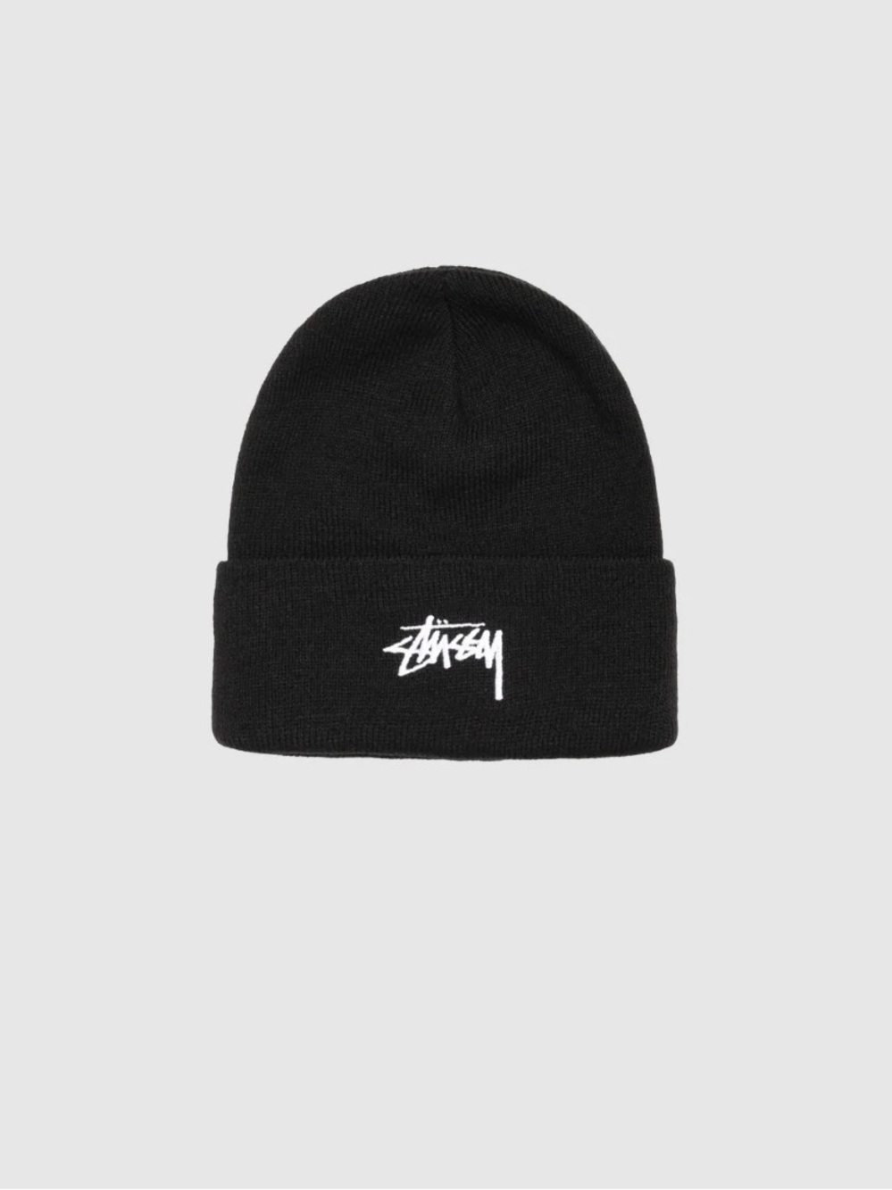 Stussy black STOCK CUFF BEANIE